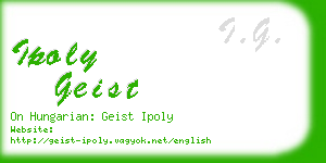 ipoly geist business card